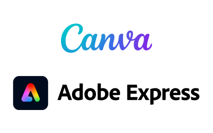 Canva en Adobe Express logo