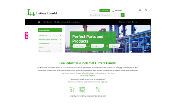 Lutters Handel website